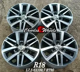 Jual velg oem fortuner r18 6x139,7 dll