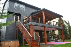 Kanopi balkon rangka besi holloh