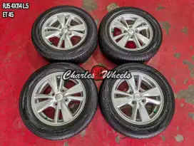 Jual velg + ban oem veloz r15 4x114,3 avanza xenia livina dll