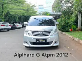 Alphard G Atpm Cash 2012 Silver 2.4 Toyota