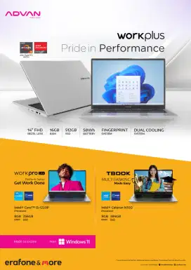 Advan Workpro Lite Intel core i3 8/384GB