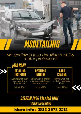 Jasa salon mobil home service