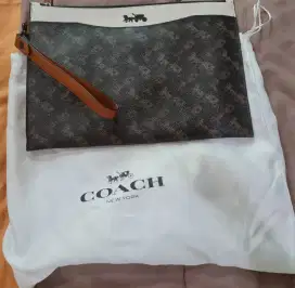 COACH POUCH CNVS TR