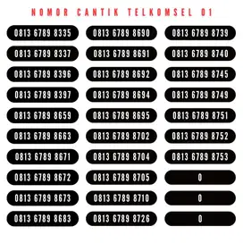 NOMOR CANTIK TELKOMSEL SIMPATI KOUTA 6789