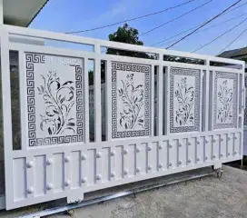 Pagar kating laser model terbaru besih holloh