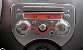 Tape Mobil/Single Din, CD copotan Nissan March, kondisi baik