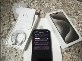 iPhone 15 Pro Max 256gb natural fulset mulus like new 13jeti nett