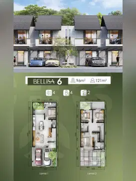 Rumah Indent Distrik Baru Botanica Bellisa Bintaro Jaya dekat Tol