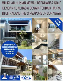 Citraland bukit golf internasional jual rumah new mewah semi furnish