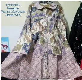 Batik perempuan lengan panjang
