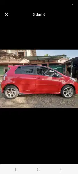 Yaris tipe s matic warna merah tahun 2007