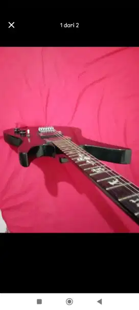 Guitar schecter black metalik