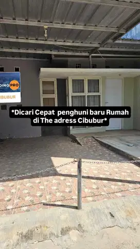 *Di Jual Cepat Rumah di The Address Cibubur*