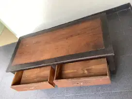 MEJA TV KAYU JATI KLASIK