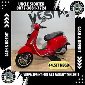 Vespa Sprint 150 Iget Abs 2019 Facelift Merah