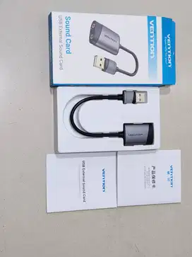 Vention Sound Card USB External USB to Jack 3.5mm - dual holes -Second