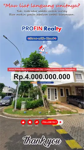 Rumah Murah di Green Lake City GLC tangerang Harga Terjangkau!