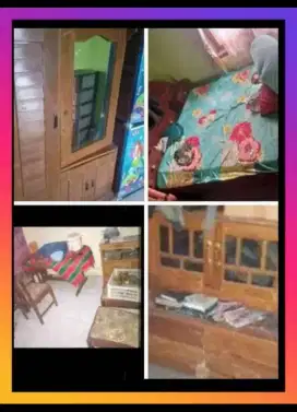 Meja makan 6 kursi