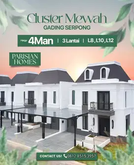 Launching soon cluster Parisian Style trbaru gading serpong summarecon