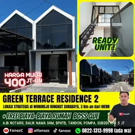 rumah murah surabaya, green terrace residence 2, rumah minimalis, siap