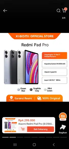 Xiaomi redmi pad pro 13 8/256