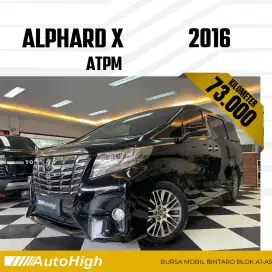 DP10% [Km73.000] Alphard X ATPM 2016 Black Reg 2015 #AUTOHIGH