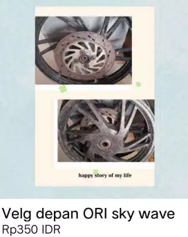 Velg Depan Ori Sky Wave bonus Ban