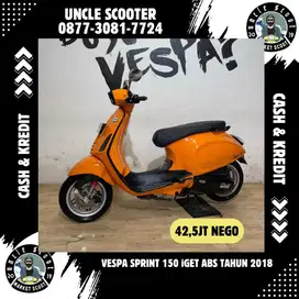 Vespa Sprint 150 iGet Abs Tahun 2018 Orange
