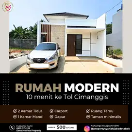 Rumah murah 12 menit LRT Cibubur & 8 menit tol Cimanggis Promo DP 0