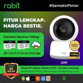RABIT - SMART IP CCTV WIFI CAMERA INDOOR FHD 2 MP PTZ X AUTO TRACKING