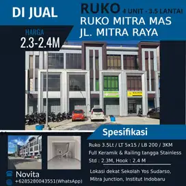 4 Unit RUKO MITRA MAS, Jl. Mitra Raya, Batam Center