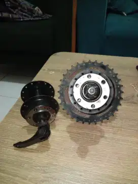 Sprocket, hub, 9 speed