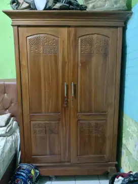 Lemari Jati 2 Pintu