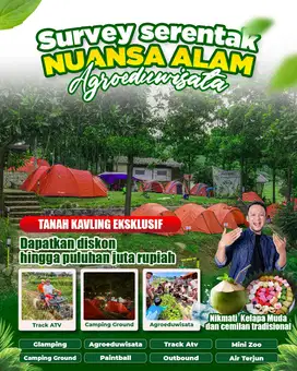 Jual tanah kavling wisata strategis