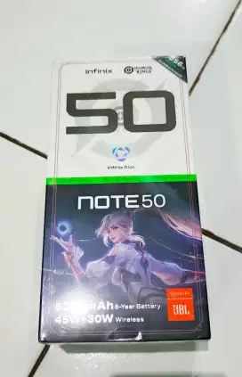 Infinix note 50 ram 8/256gb baru segel dan garansi resmi