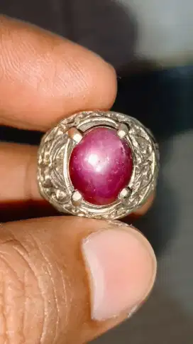 Natural Star Ruby mewah barang lawas