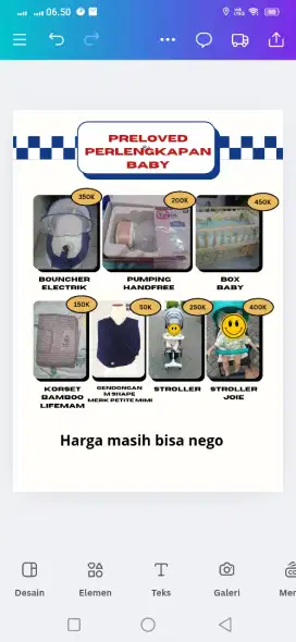 Dijual Perlengkapan Baby