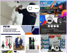 Ahli jasa pasang antena TV digital service parabola dan camera CCTV