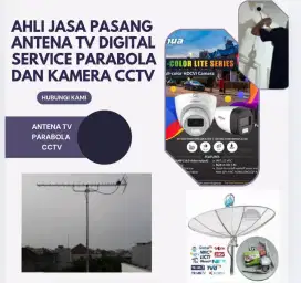 Ahli jasa pasang antena TV digital service parabola dan camera CCTV