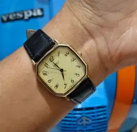 Jam tank casio octagon case quartz antik lawas jadul vintage