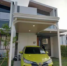 Kanopi atap alderon dobel layar