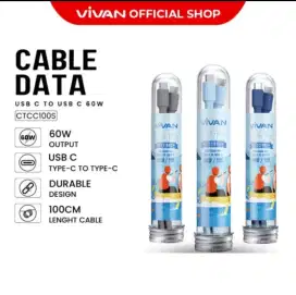 kabel data charger usb type c to c 60w