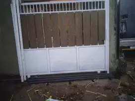Pagar rumah grc kombinasi plat heser45