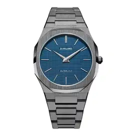 Jam Tangan Pria D1 Milano Ultra Thin D1-UTBJ12 Petrol Blue Dial