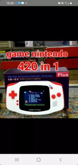 Jual game boy-60 metro station pocket system built-in 420 in 1 games
