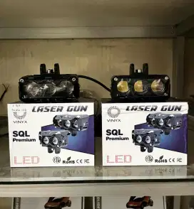 LAMPU TEMBAK LED 3 MATA VINYX BLUE LENSE