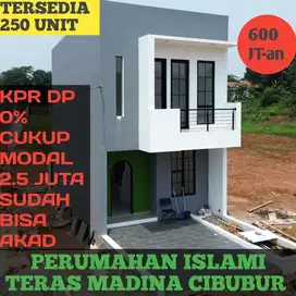 RUMAH ISLAMI 2LANTAI 600 JUTA TERSEDIA 250 UNIT TERAS MADINA CIBUBUR