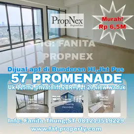 Dijual Apt 57 Promenade,Bunderan HI,Thamrin,JakPus uk115m2(2BR+1)