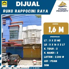 RUKO MURAH  JL.RAPPOCINI RAYA