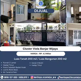Dijual Rumah 2 Lantai di Banjar Wijaya Cluster Viola
